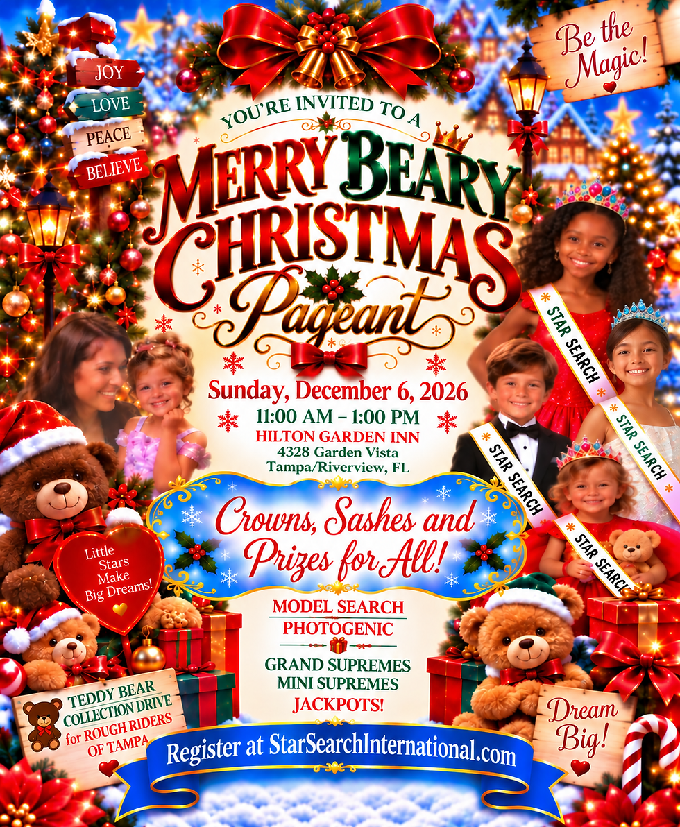 MERRY BEARY CHRISTMAS PAGEANT!