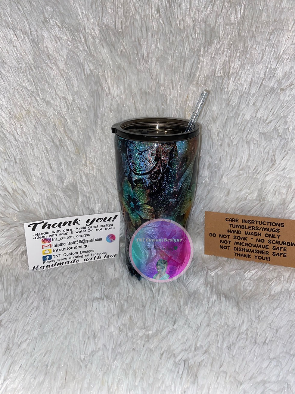 Thumbnail: Temporary tattoo cup with bong attachments