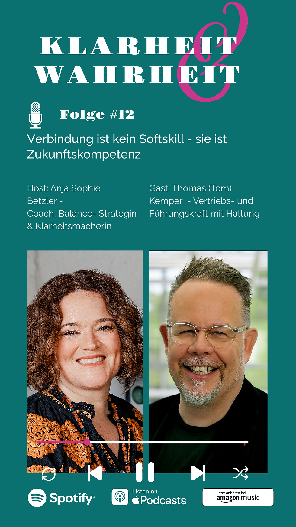 Podcast Cover Anja x Tom 