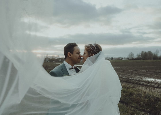Amélie et Alexis à leur mariage