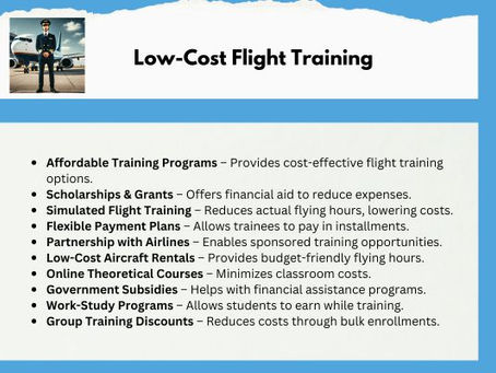 Cost-Effective Paths to a Pilot License