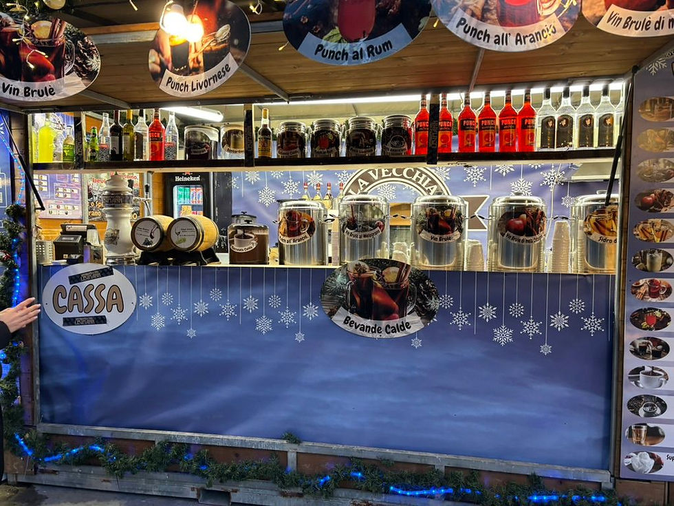Festive boozy options at Santa Croce market