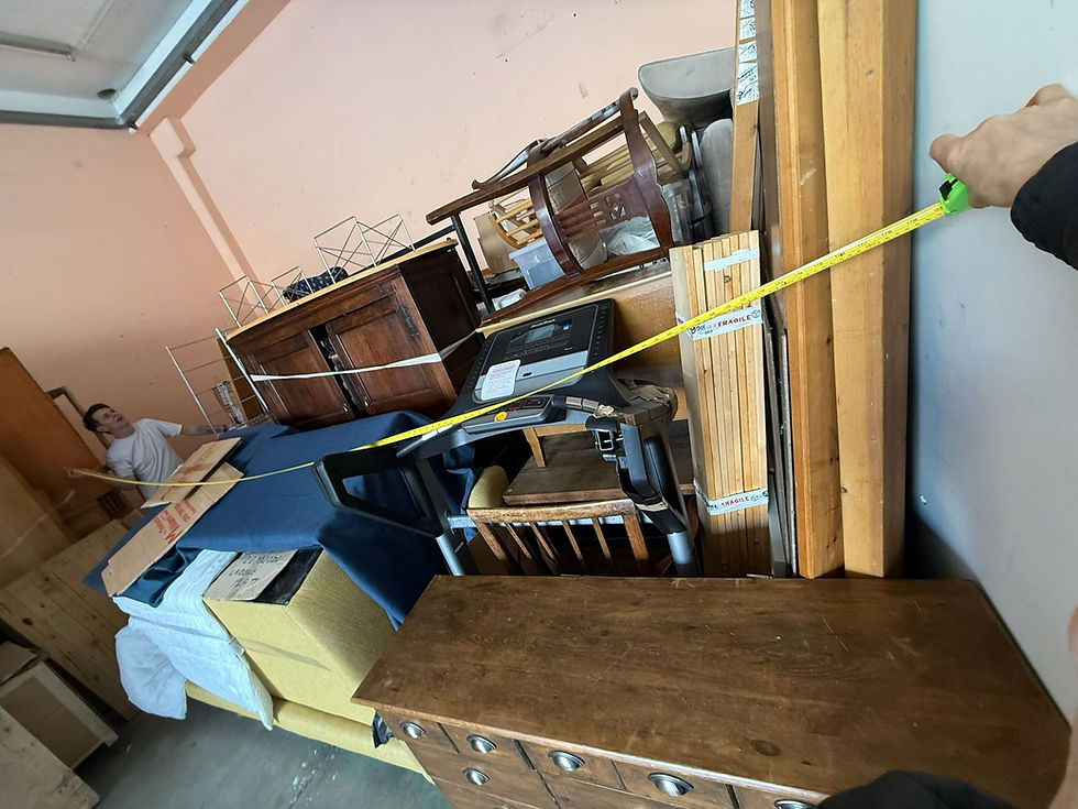 Definitely coming back for the treadmill and arch lamp base, which we stupidly forgot