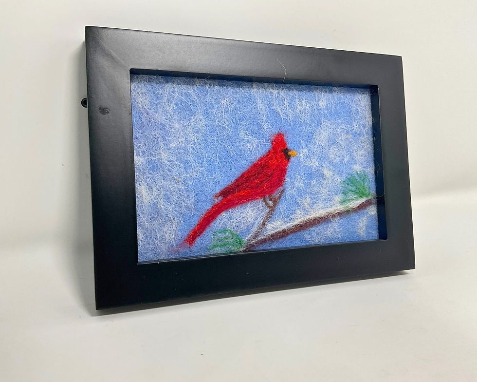 Thumbnail: Needle Felted Bird Picture