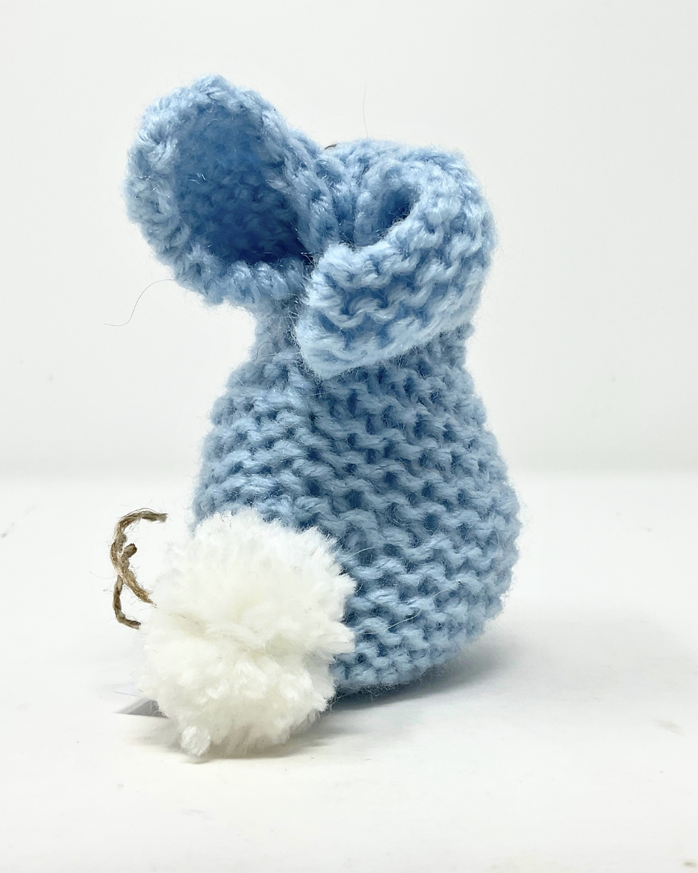 Thumbnail: Crochet Stuffed Bunny (Mini) - Baby Blue