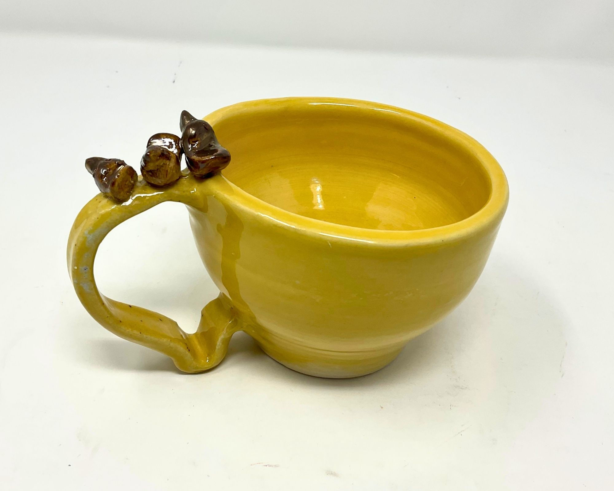 Yellow Mug With Birds
