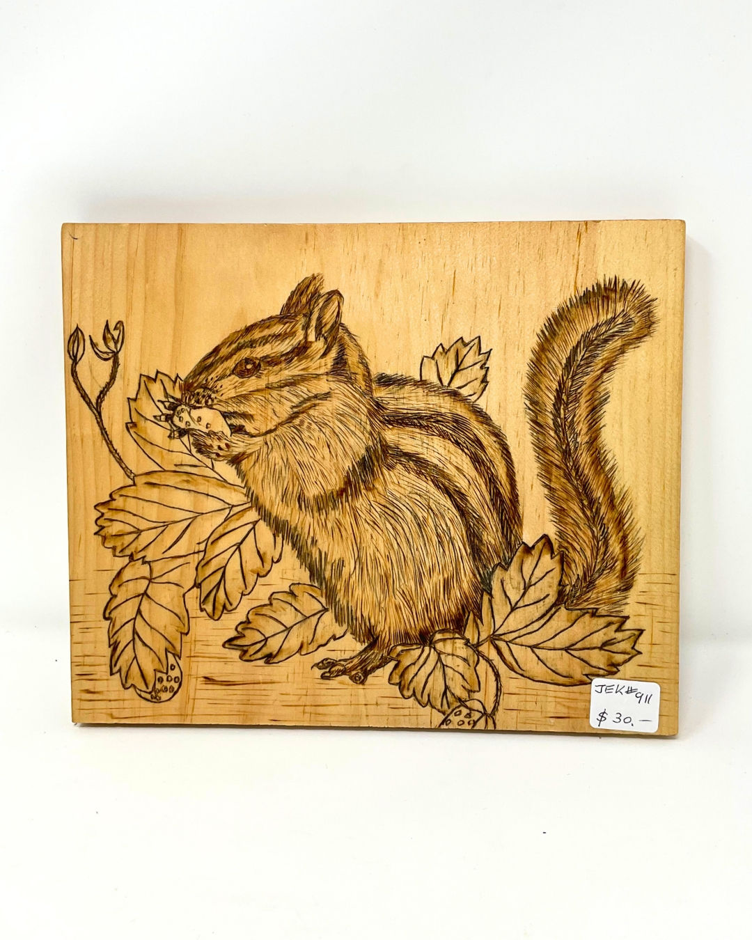 Chipmunk Woodburning