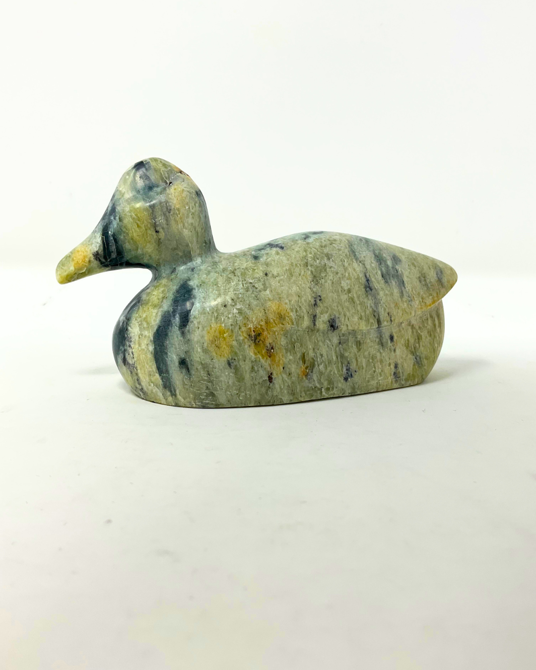 Hand Carved Stone Duck
