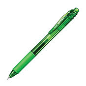 Energel-X Retractable Liquid Gel Pen 0.5mm LIime Green - Needle Tip