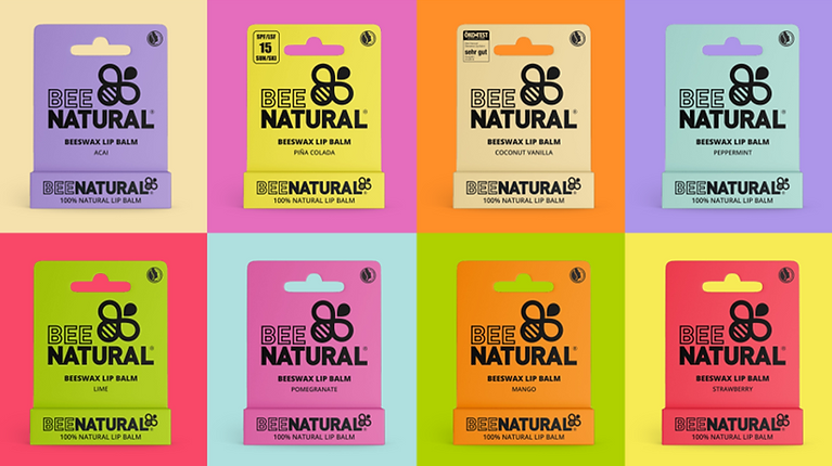 bee natural batom 100% natural de cera de abelha