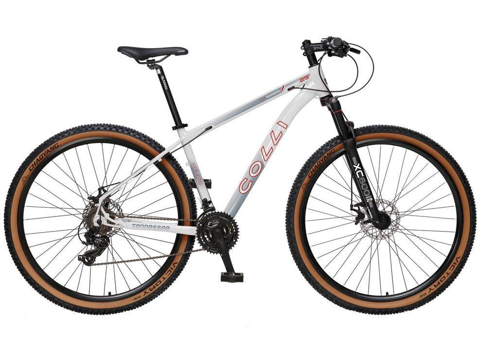 Bicicleta Aro 29 Colli Tenessee Freio a Disco de Alumínio 21 Marchas Câmbio Shim