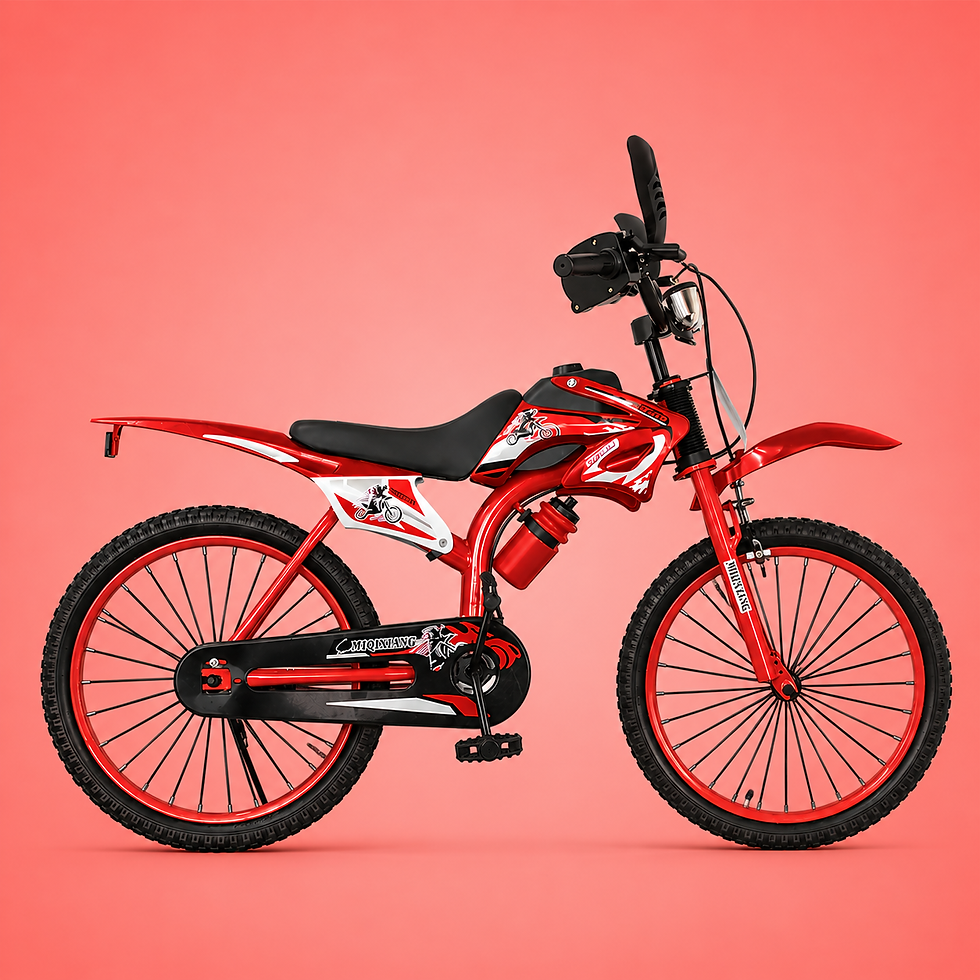 Miniatura: Bicicleta Infantil Motocross Aro 16 Azul 4 a 8 Anos LED + Pneu Grosso + Rodinhas