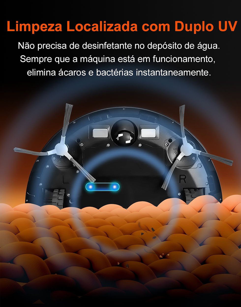 Miniatura: (Código promocional: BRL888)Aspirador Robô ABIR X9, Laser Lidar, Sucção de 6500P