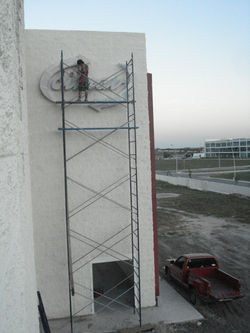 instalación de anuncio