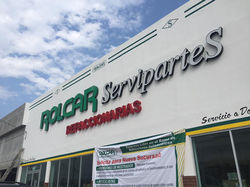 Anuncio letras corporeas con leds