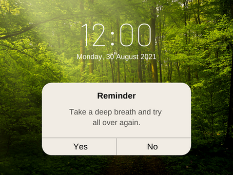 Breathe and try again