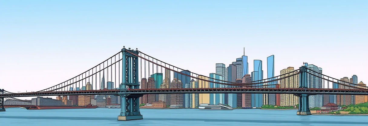 Manhattan skyline view