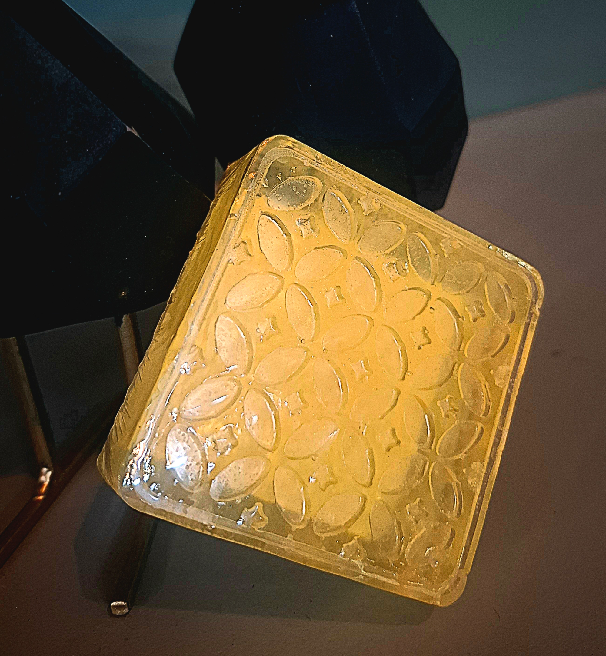 savon poire-gingembre à la glycerine végetale