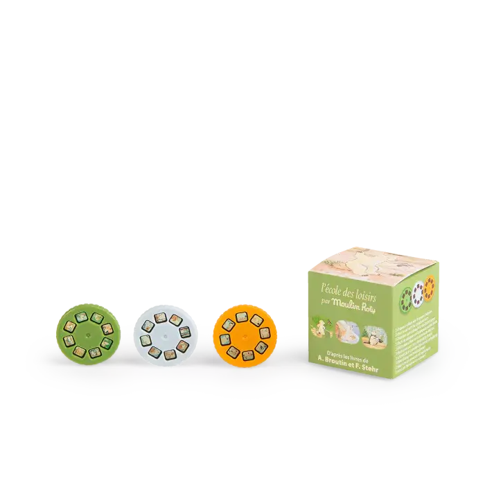 Boîte de 3 disques pour lampe à histoires - Calinours