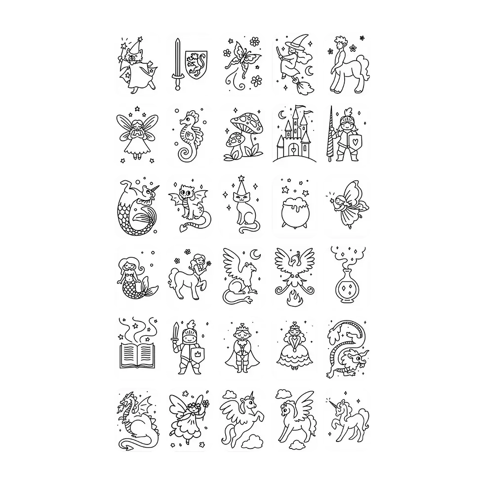 Miniature : Refill Kidydraw Mini - Il était une fois/Animaux