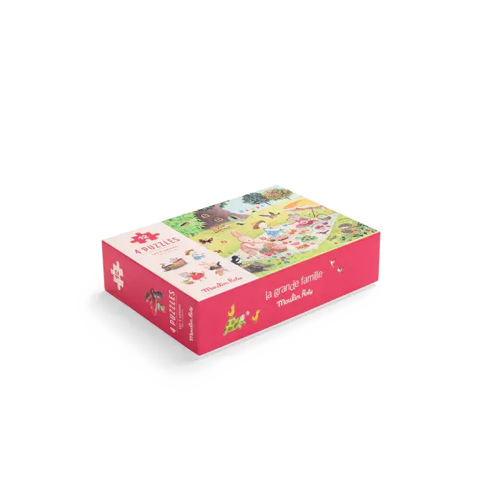 Miniature : 4 mini puzzles des saisons - La Grande Famille