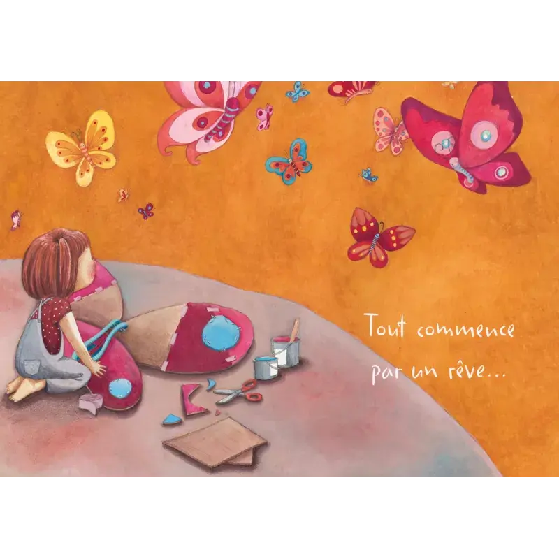 Carte 'Tout commence par un rêve...'