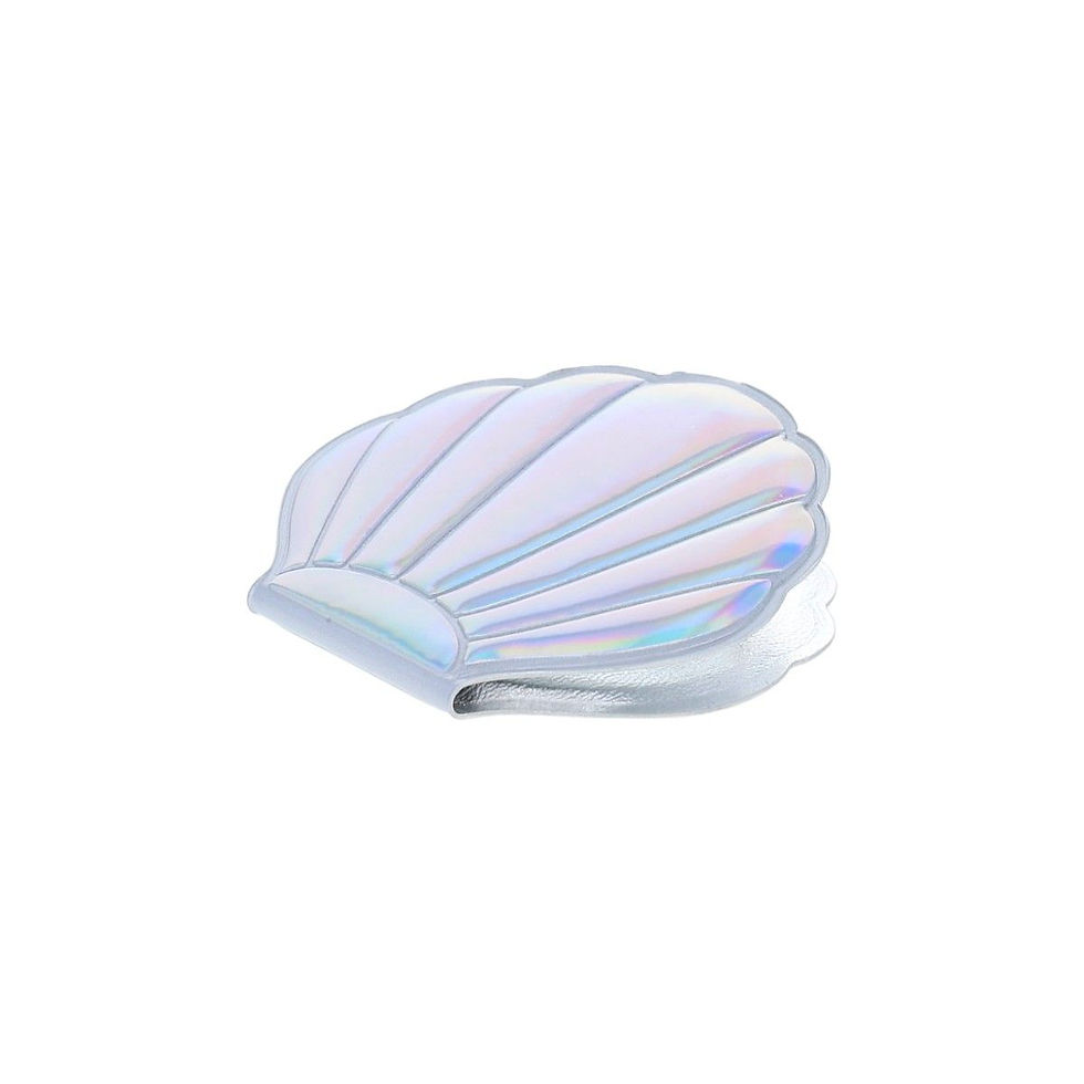 Miniature : Miroir de poche - Coquillage iridescent