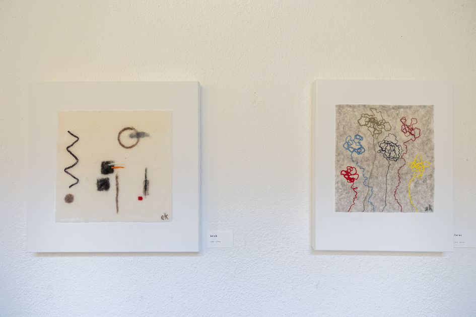 gefilzte Kunstwerk aus Wolle