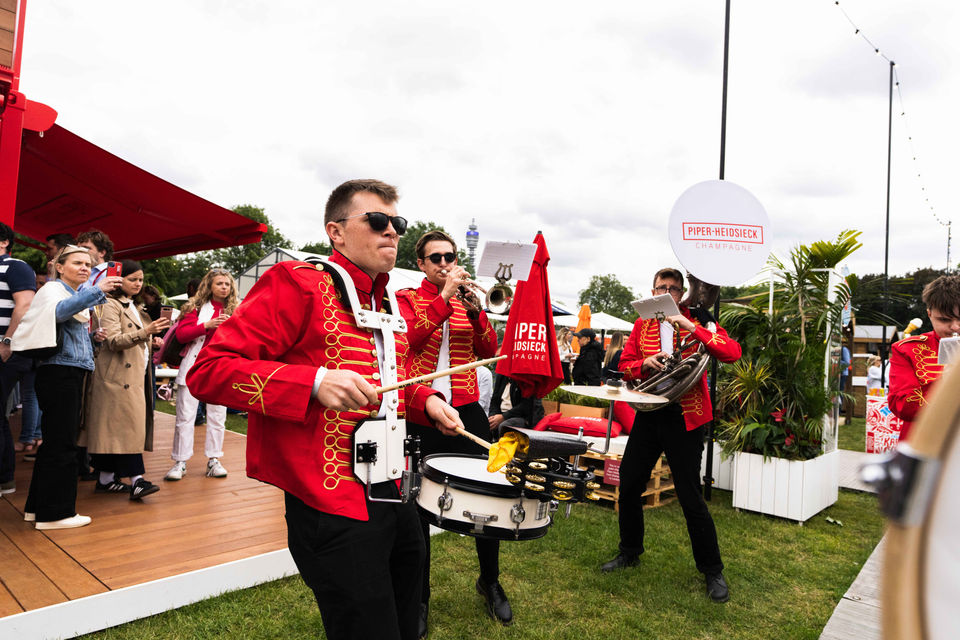 7-Piece Roaming Band performing at the Taste of London Food Festival