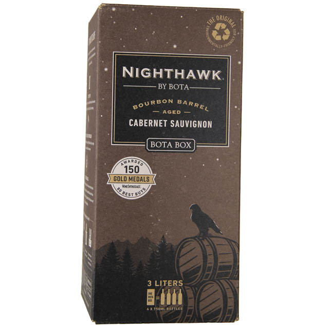 Bota Box Nighthawk Black Bourbon Barrel Aged Cabernet Sauvignon - 3L, 3L