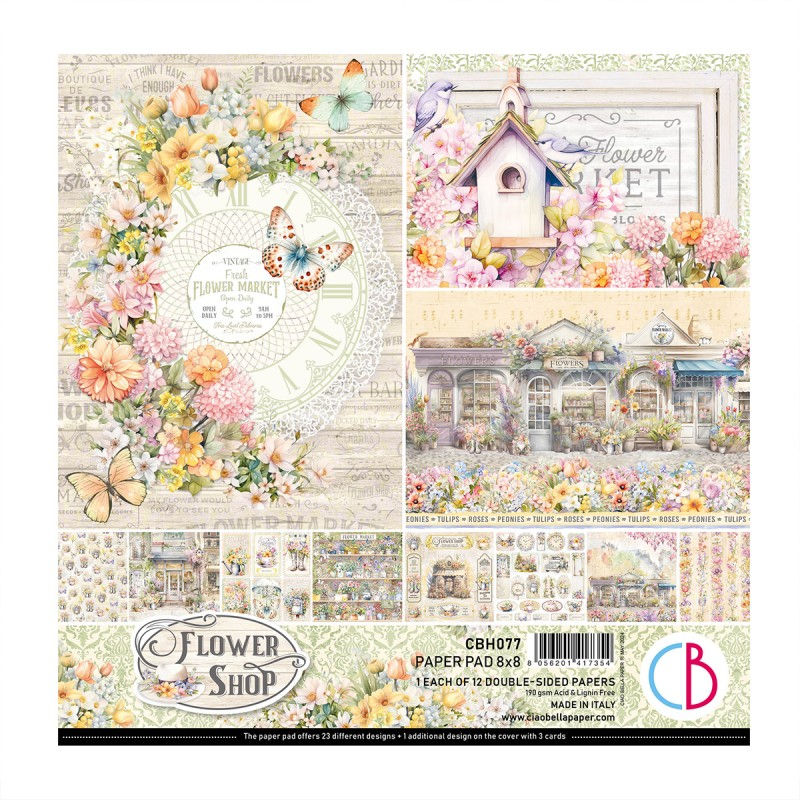 Flower Shop Pad 8x8 | 20X20 cm