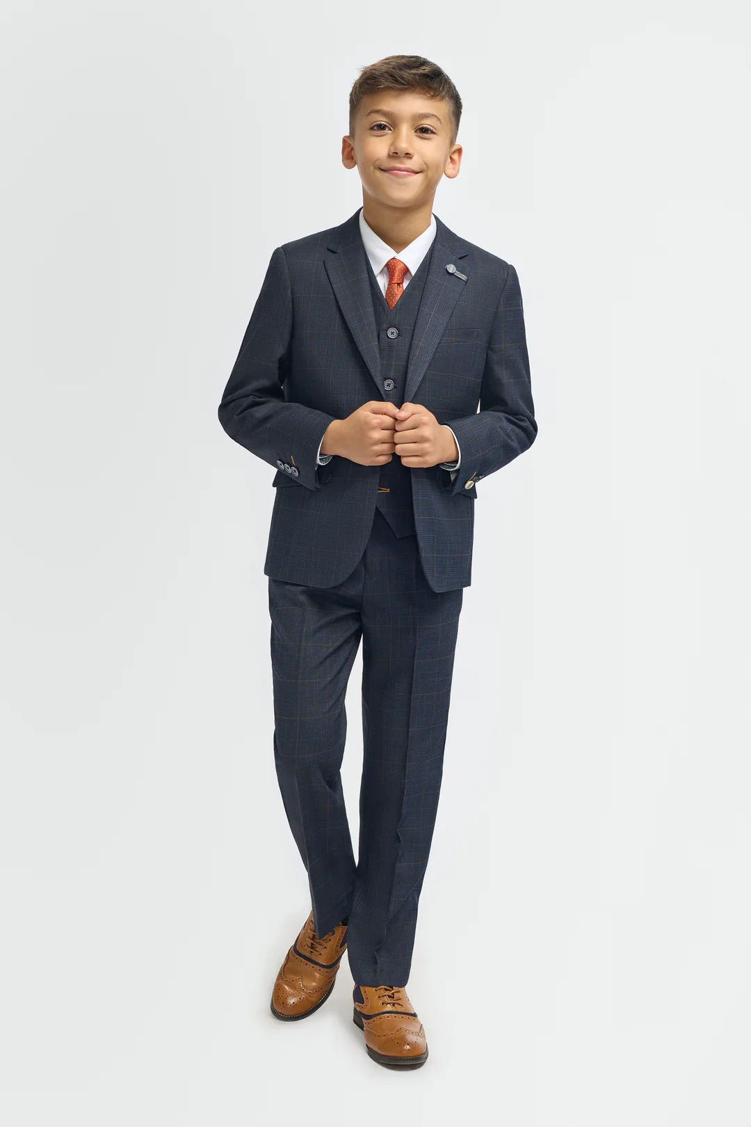 Boys Torino Navy  Three Piece Suit 