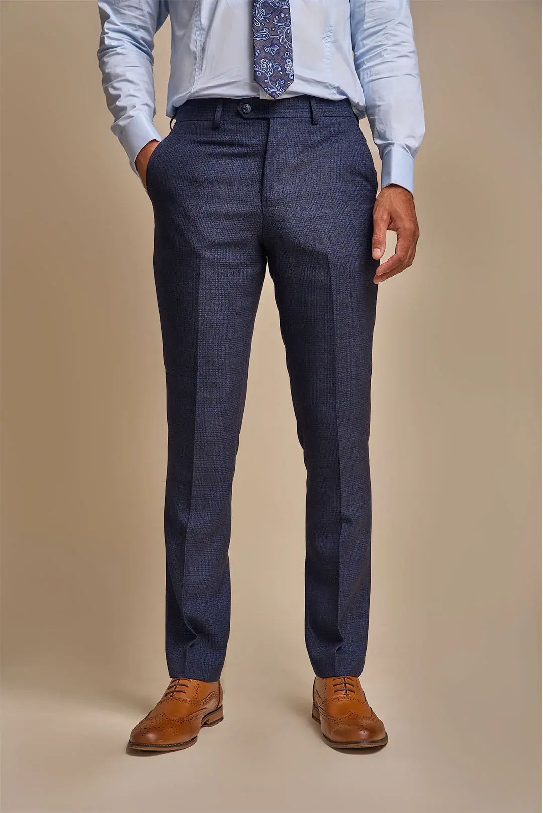 Cavani Caridi Navy Trouser