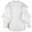 Thumbnail: Daoko Pleated Puff Long Sleeve Shirt - White