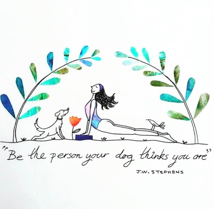 Upward Facing Dog cartoon