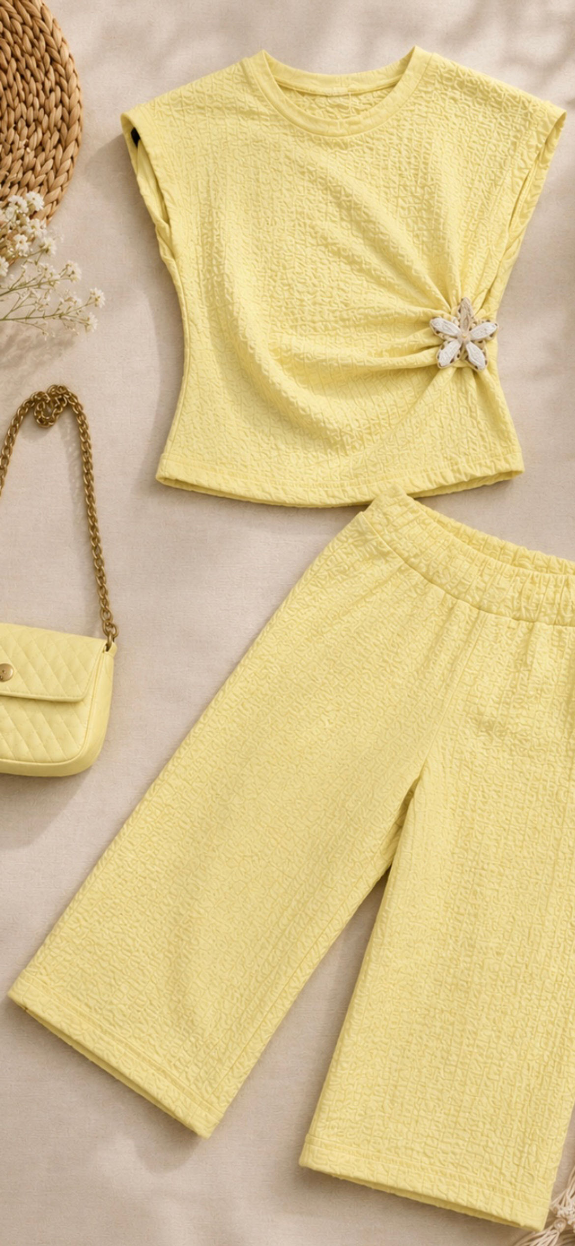 Babyset Zomer Luxe flower 2colors