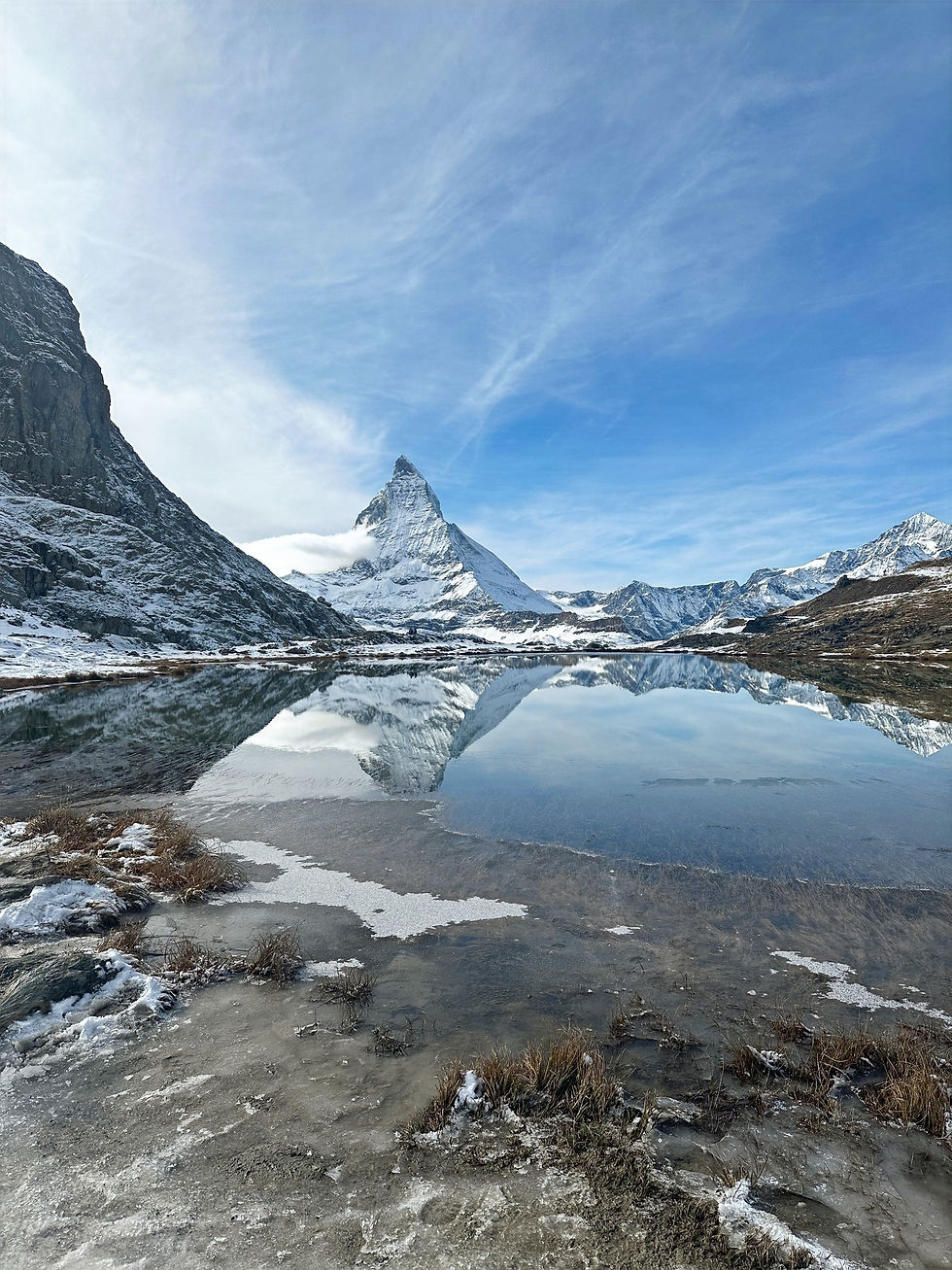 Matterhorn with reflection in lake