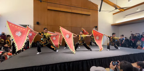 Kung Fu Flag performance Los Altos 2025