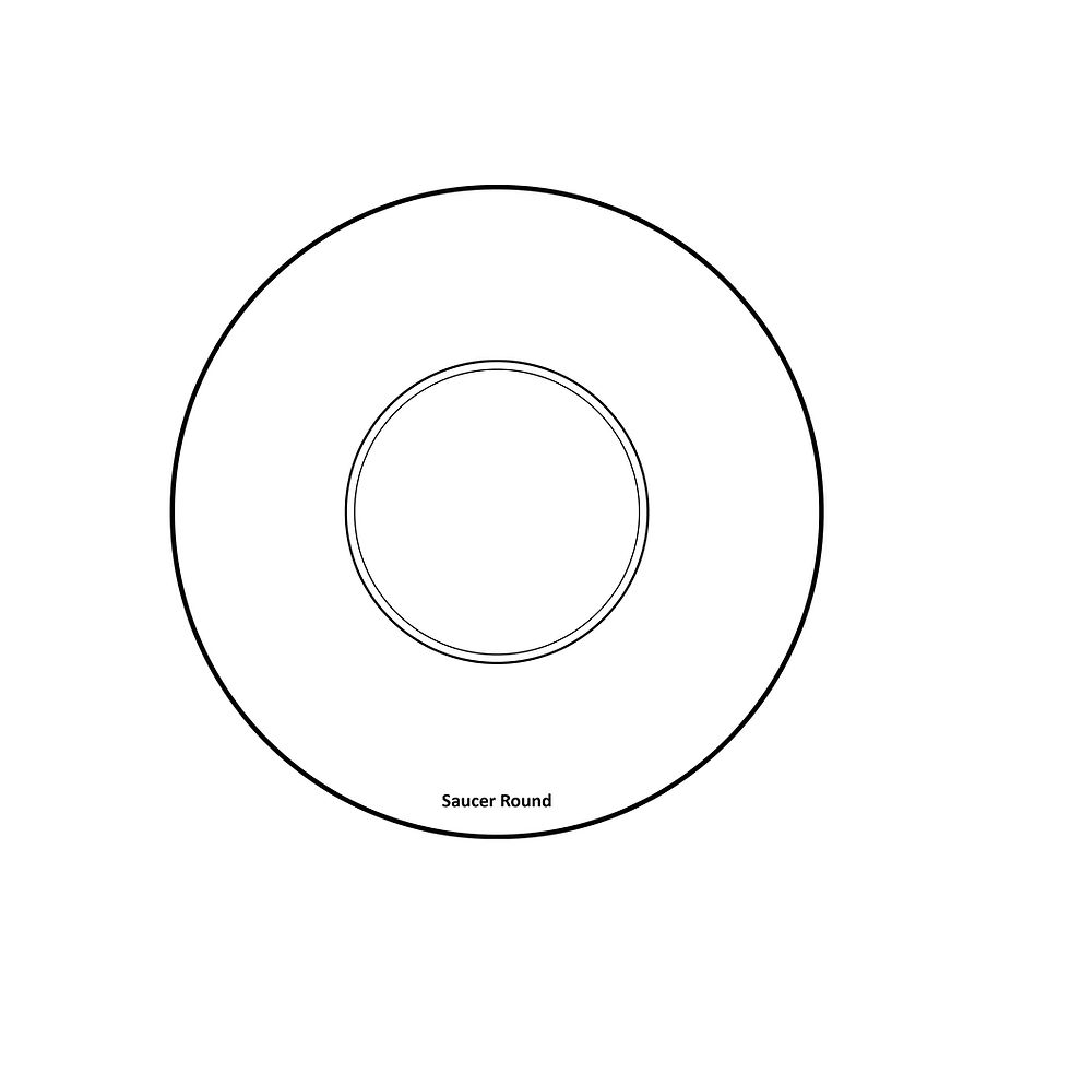 Thumbnail: SAUCER ROUND - 6.5" diam.