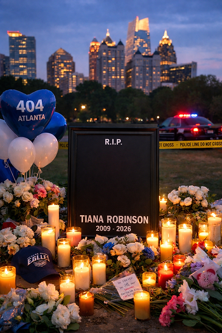 Memorial for Tiana Robinson at twilight.png