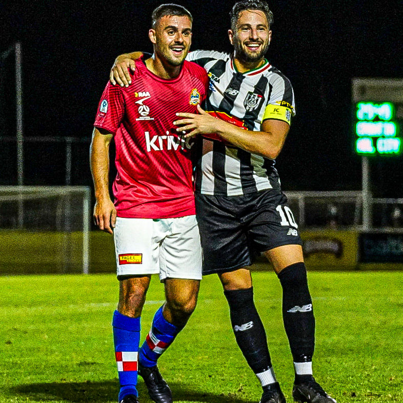 Front Page Football: Bradley Corbo Nicholas Bucco Adelaide Croatia Raiders Adelaide City NPL SA 2024