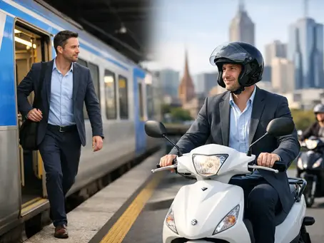 A Real Melbourne Commuter Switching From Train Example