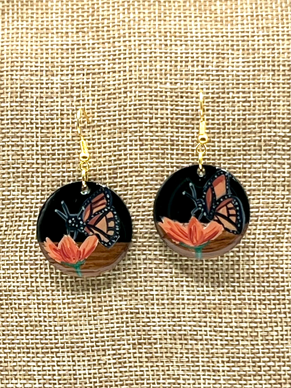 Butterfly, Black Resin and Wood