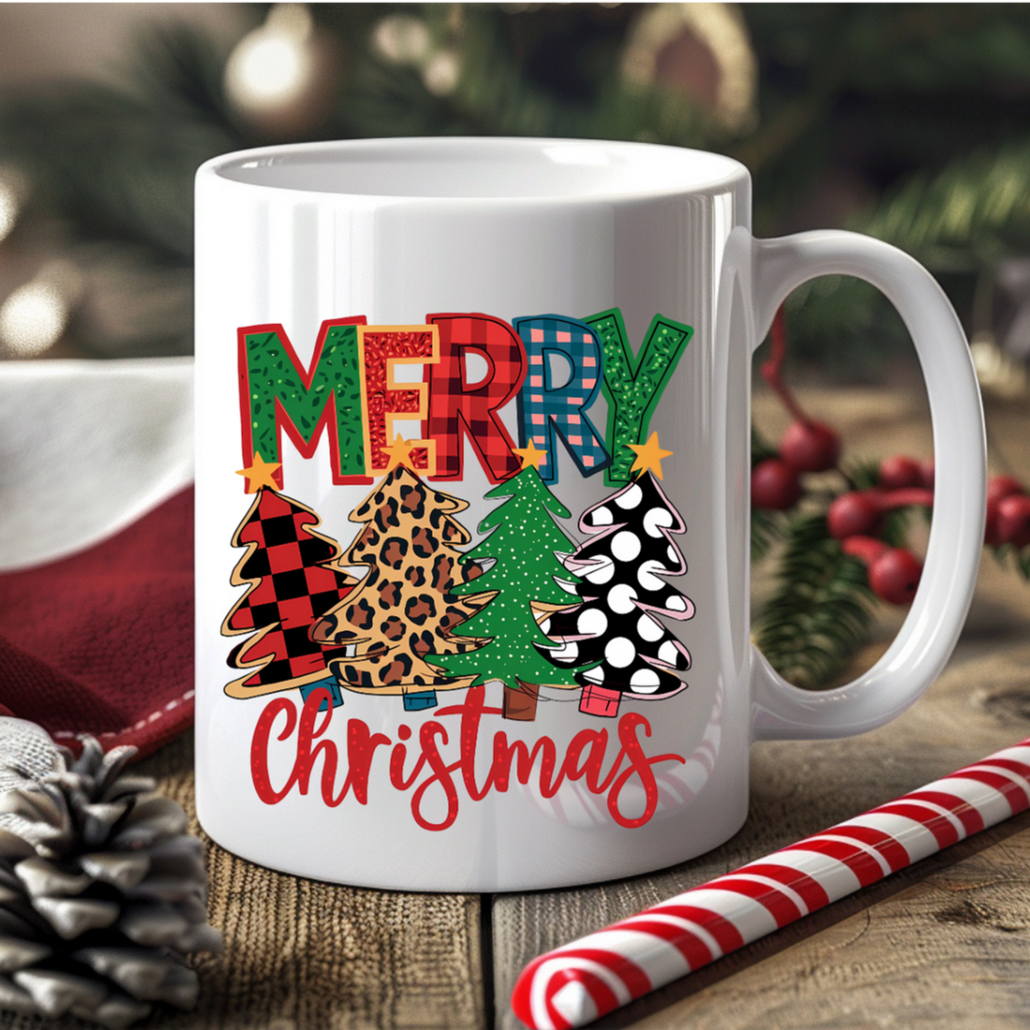 Christmas Mugs (Christmas Trees)