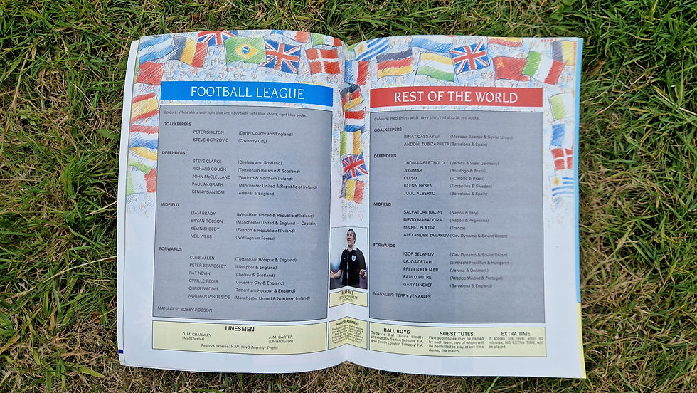Thumbnail: Football League v Rest of the World Scarf and Programme