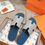 תמונה ממוזערת: Gris Silex / Bleu Turquin Izmir Sandal