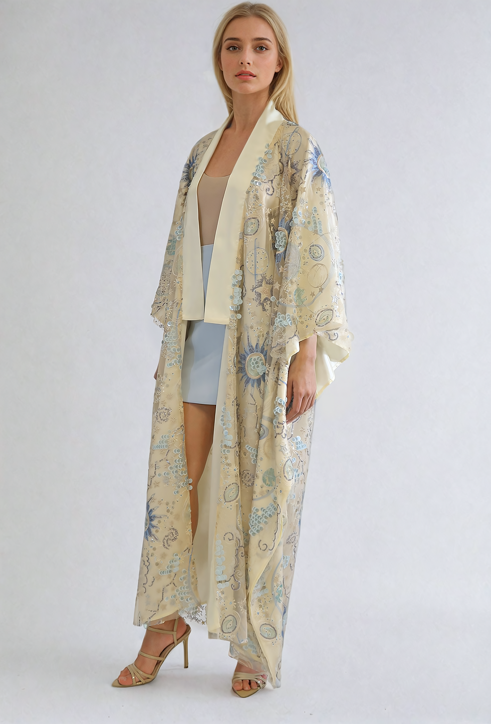 Long lace kimono