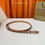 תמונה ממוזערת: Tan/Palladium Belt In Smooth Leather