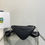 Thumbnail: Black triangle leather shoulder bag