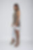 Asymmetric satin and crepe dress